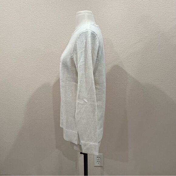 Croft & Barrow Christmas Metallic Sequin Present Shimmer Sweater Medium - Picture 5 of 14